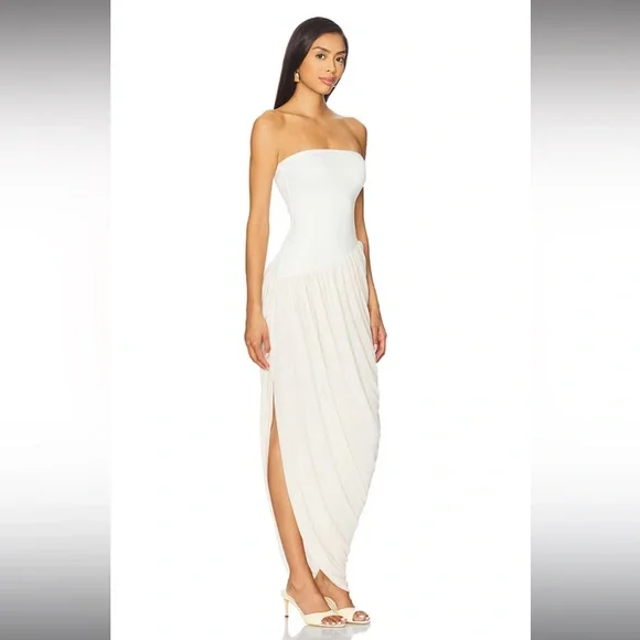 Camila Coelho Hayes Midi Dress in Bone, xs - Picture 2 of 4